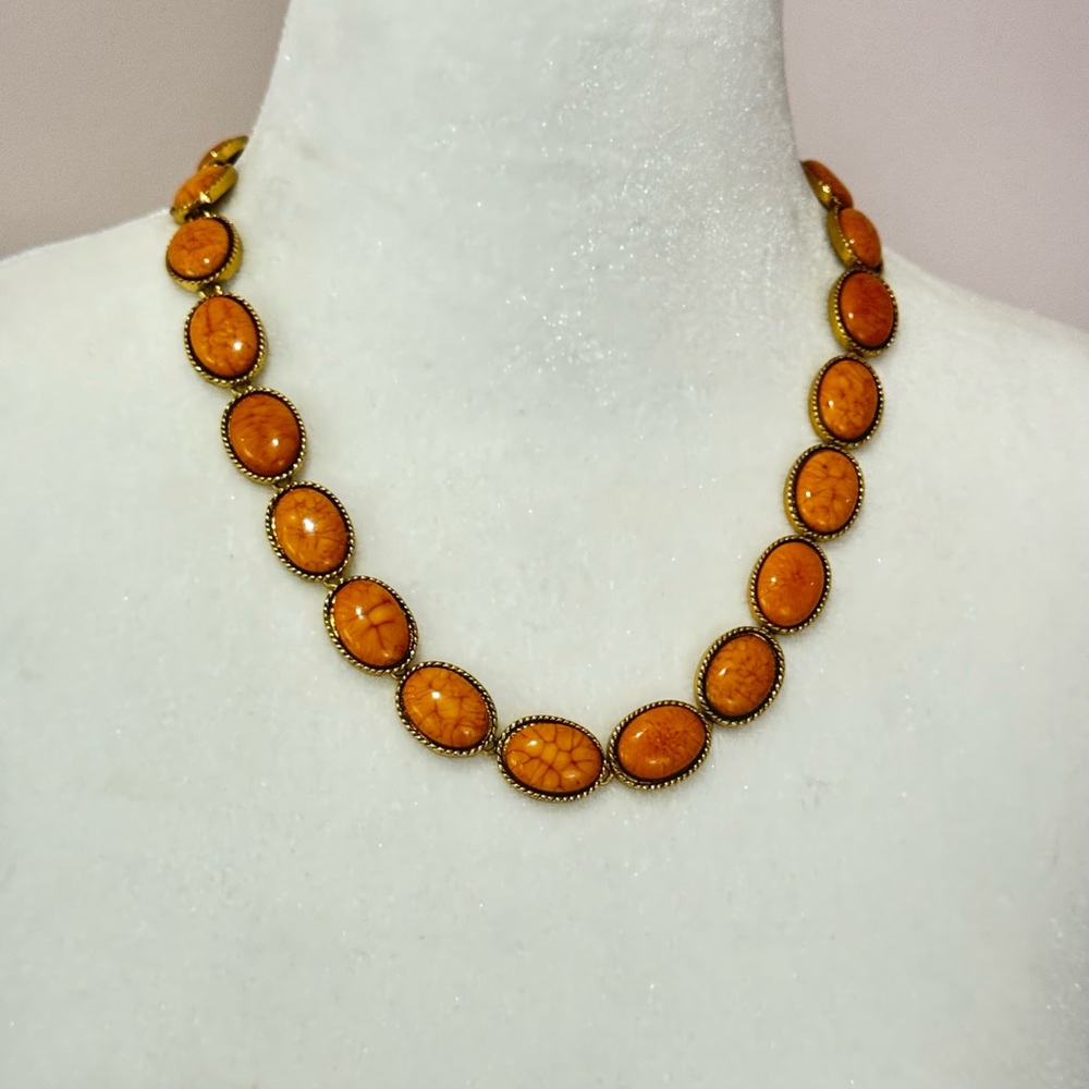 Classic Oval Bezel Chain Necklace Amrita jewelry